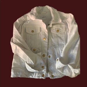 Janie and Jack White Denim Jacket.Great condition.